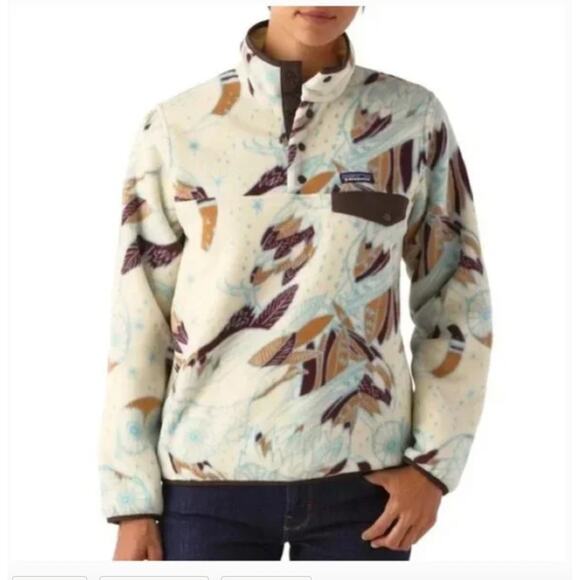 Patagonia Synchilla Snap-T Fleece Harvest Moon Owl Size Large - Picture 4 of 12